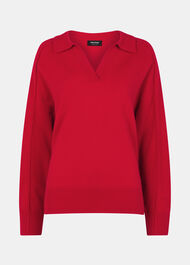 Wool Collar Neck Knit