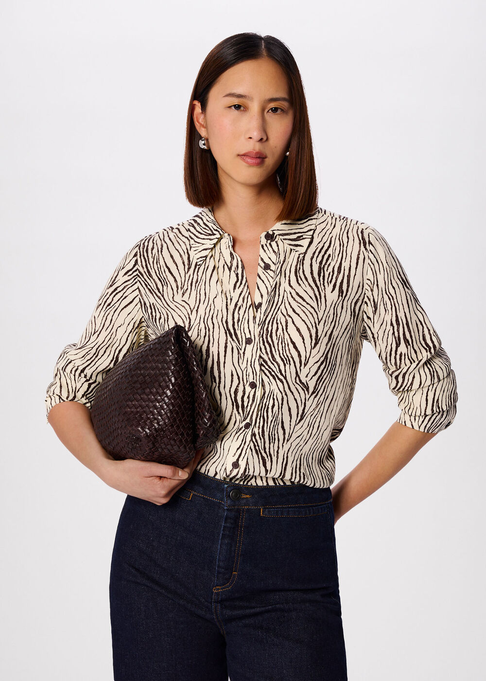 Zebra Button Through Shirt