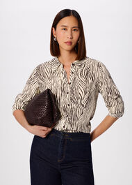 Zebra Button Through Shirt