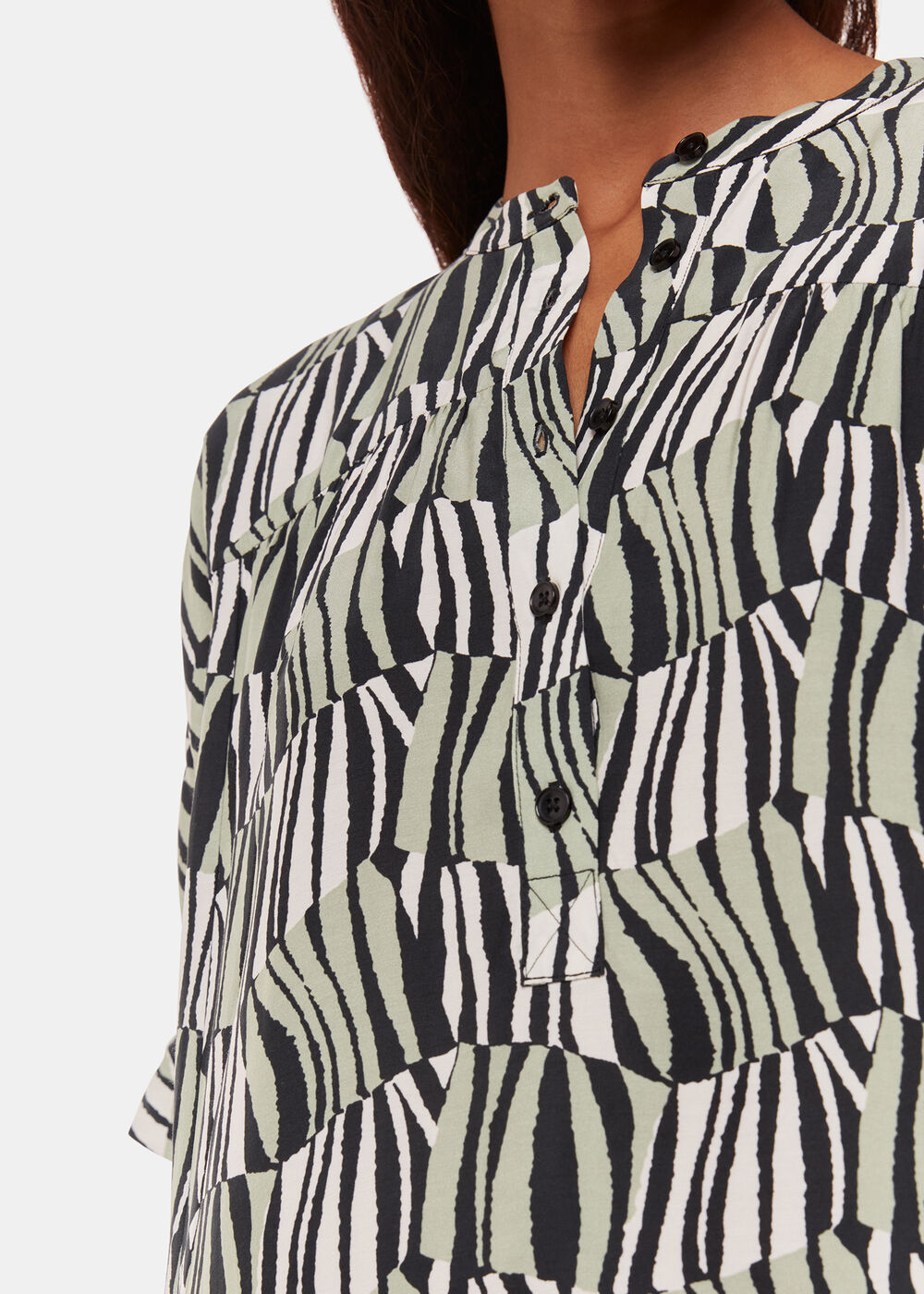 Petite Checkerboard Tiger Print Dress