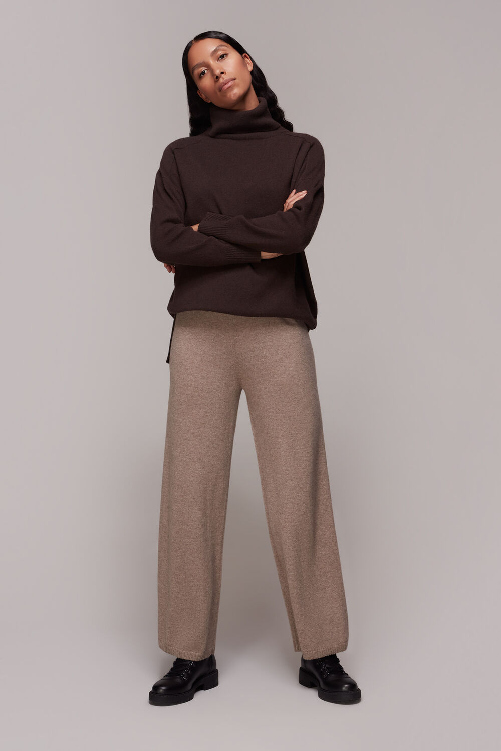 Tie Waist  Cashmere Trouser