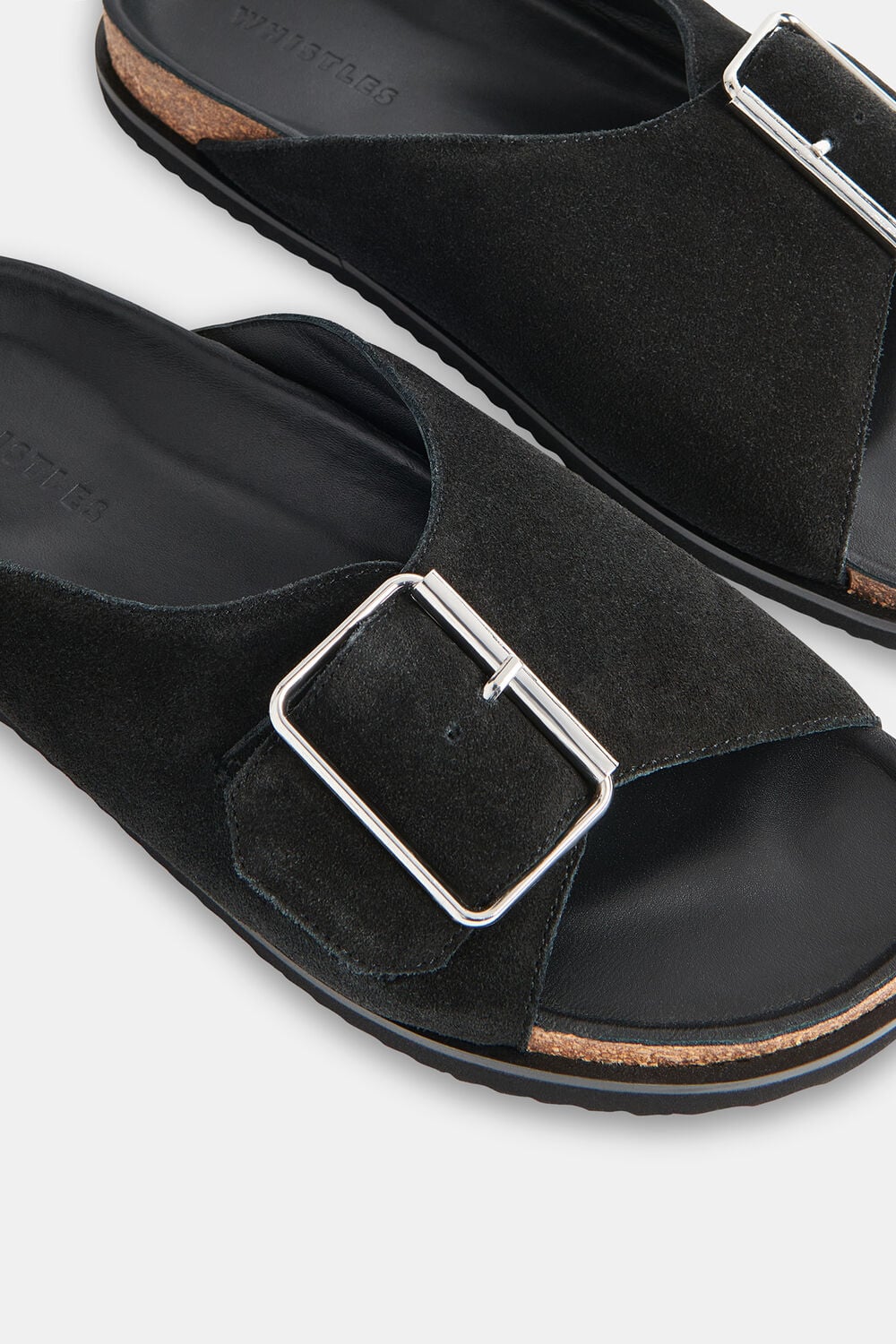 Black Ellery Buckle Slide