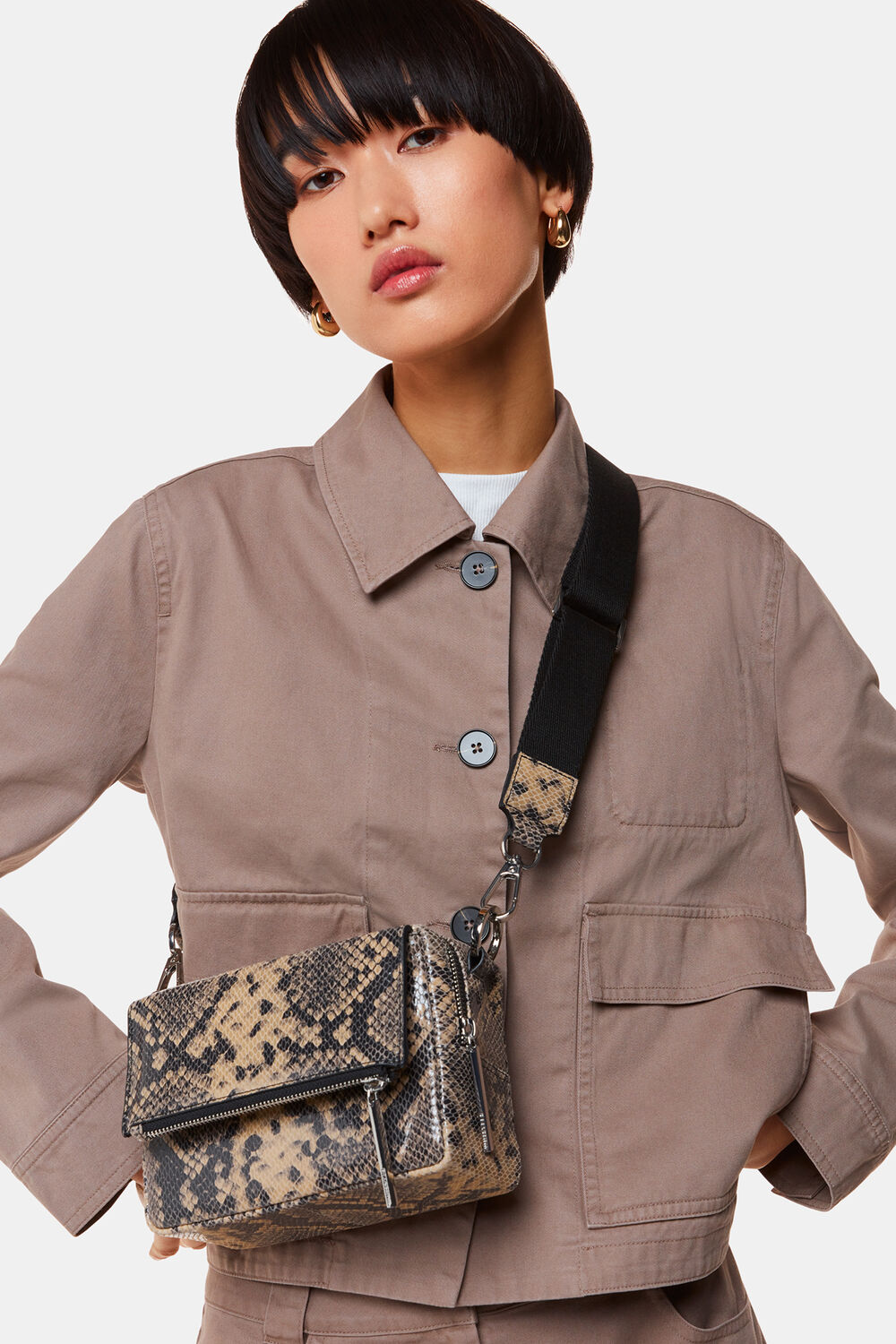 Bibi Snake Crossbody Bag