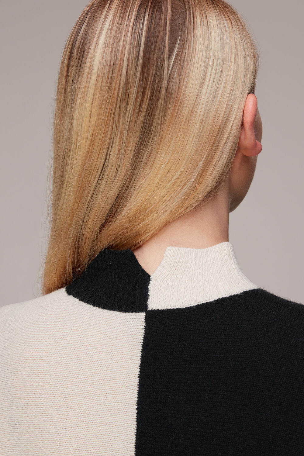 Checkerboard Wool Jumper