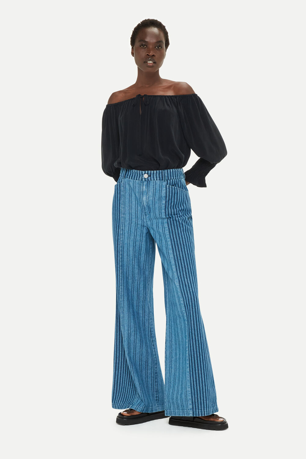 Black Winoa Off Shoulder Top
