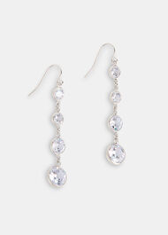 Clear Gem Drop Earring