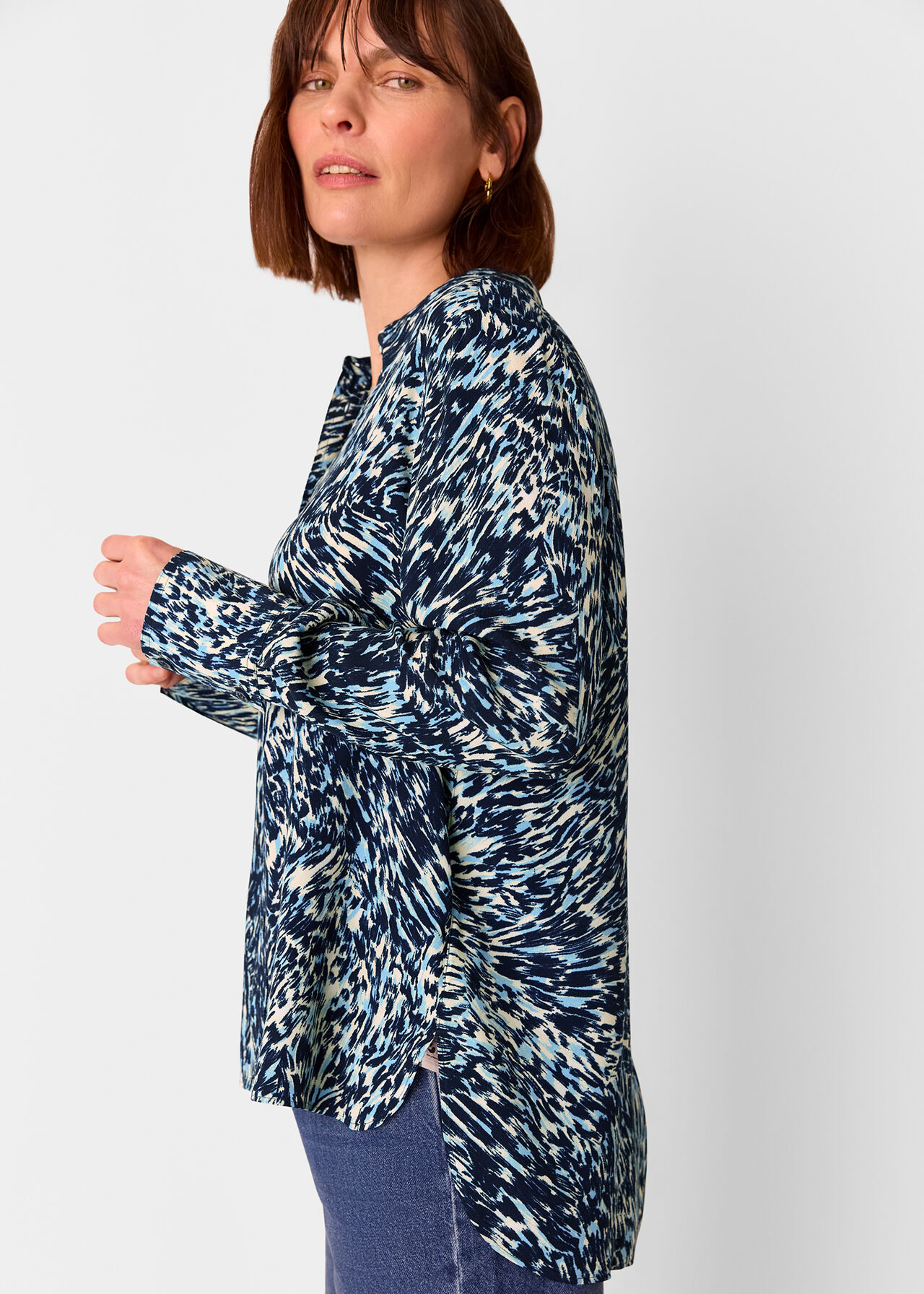 Leopard Swirl Print Shirt