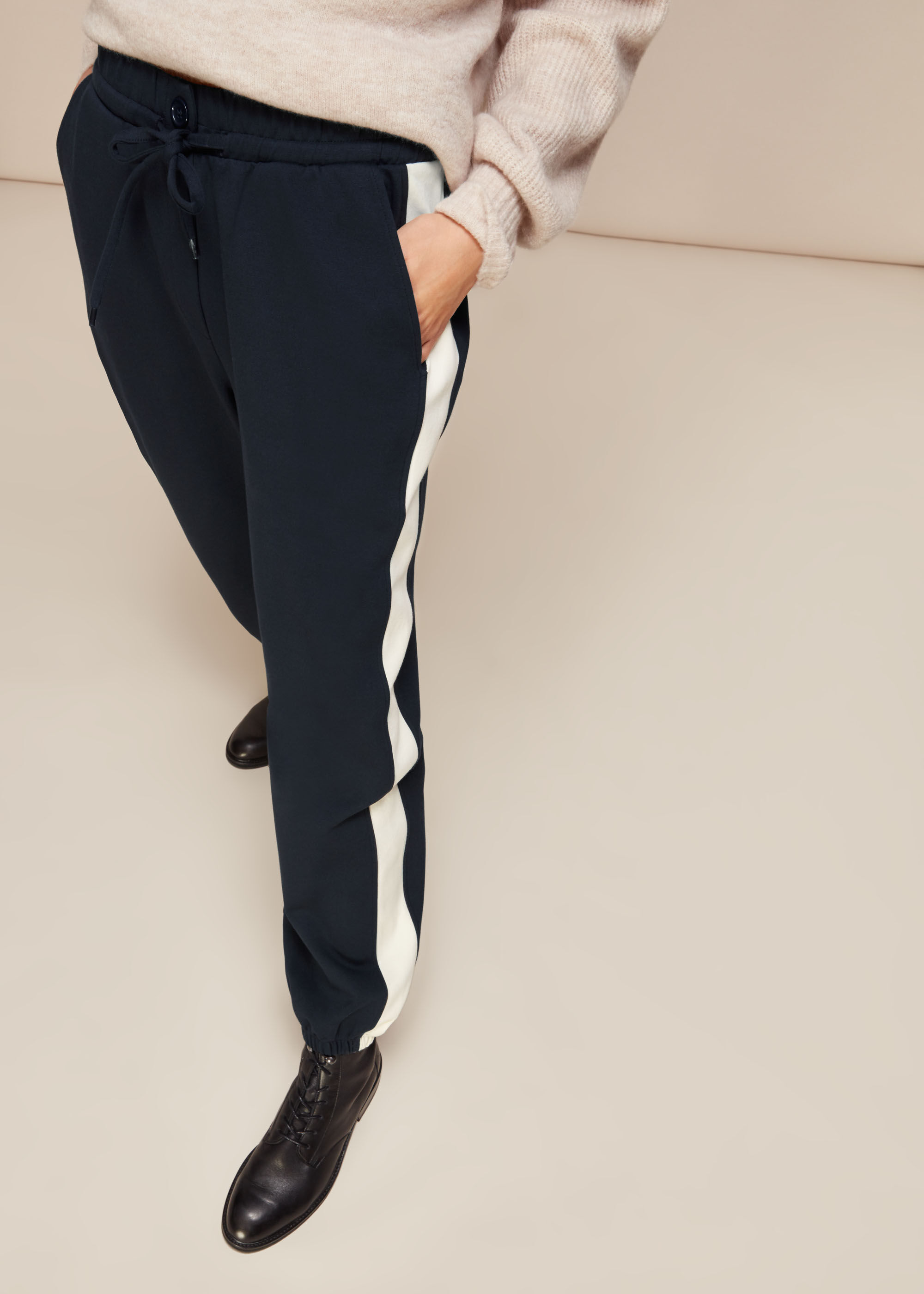 Whistles side stripe jogger store