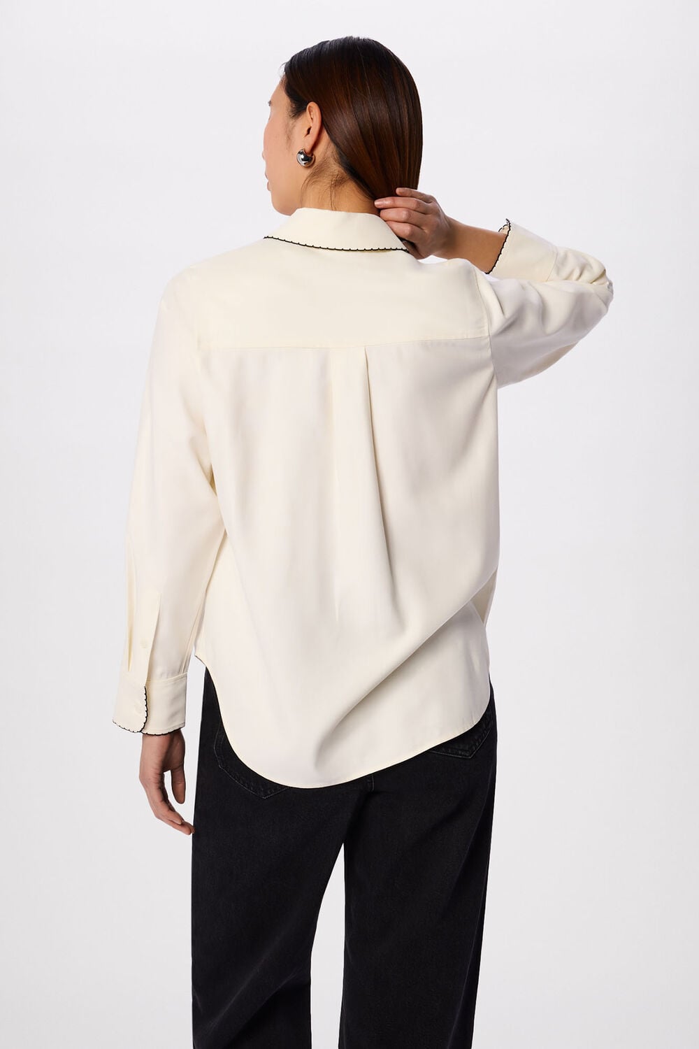 Embroidered Collar Shirt