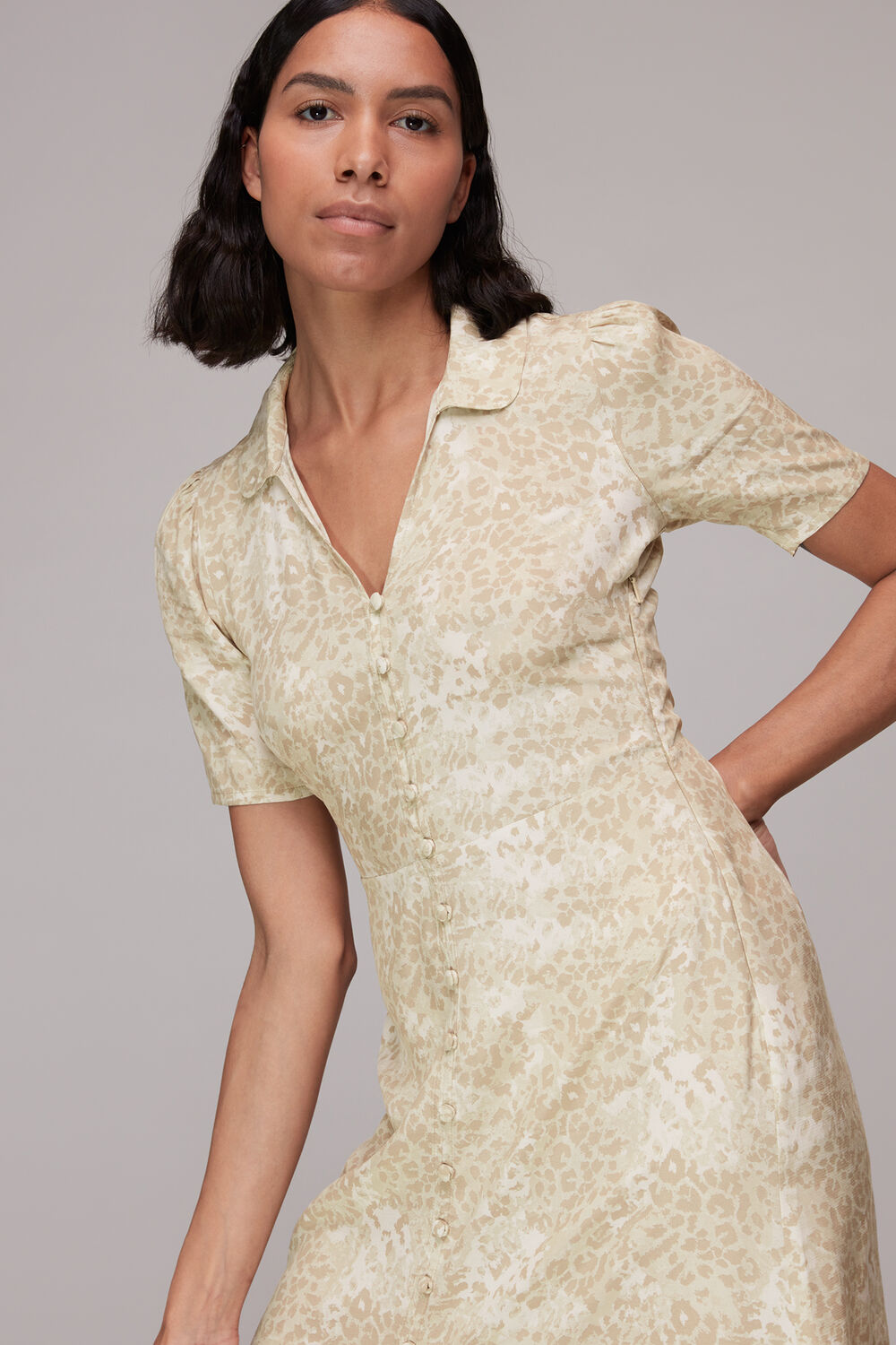 Rowan Hyena Spot Midi Dress