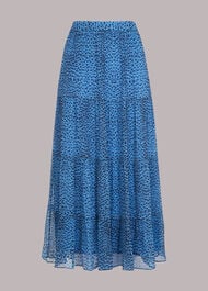 Gradient Animal Print Skirt