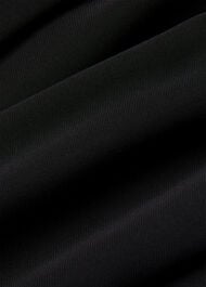 Lace Detail Crepe Mini Dress