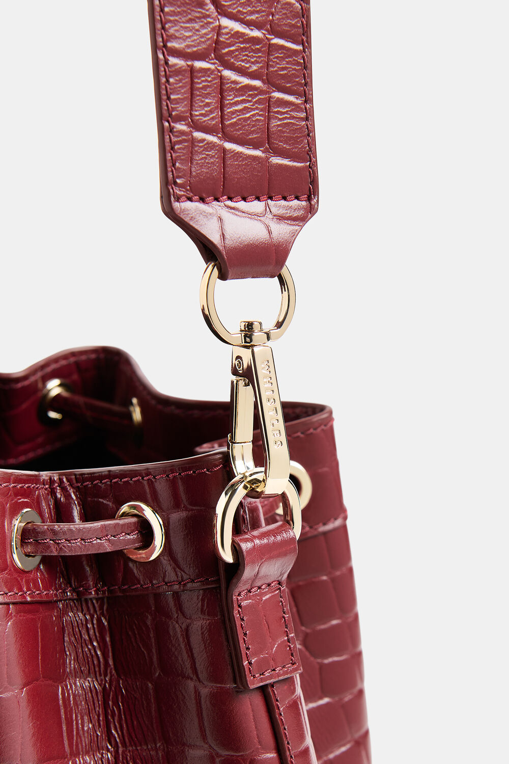 Giulia Croc Bucket Bag