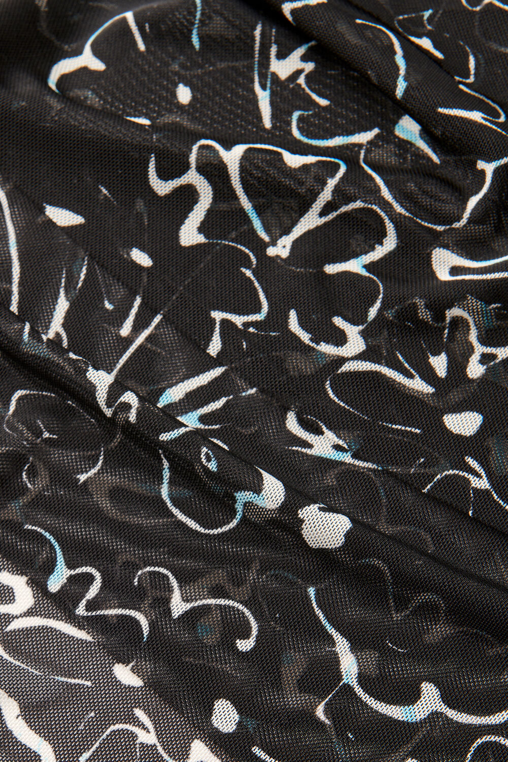 Scribble Bouquet Mesh Dress
