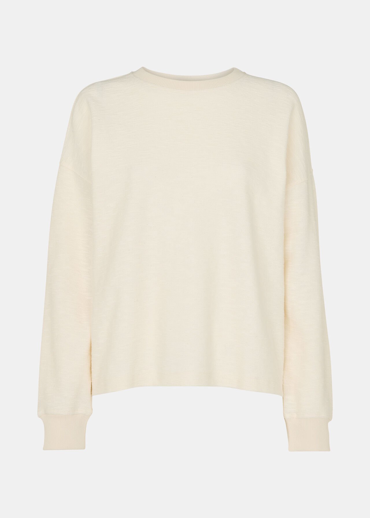 Textured Relaxed Jersey Top