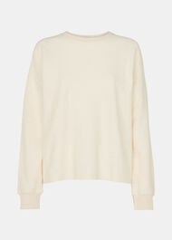 Textured Relaxed Jersey Top