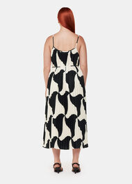 Triangle Swirl Pleated Dress