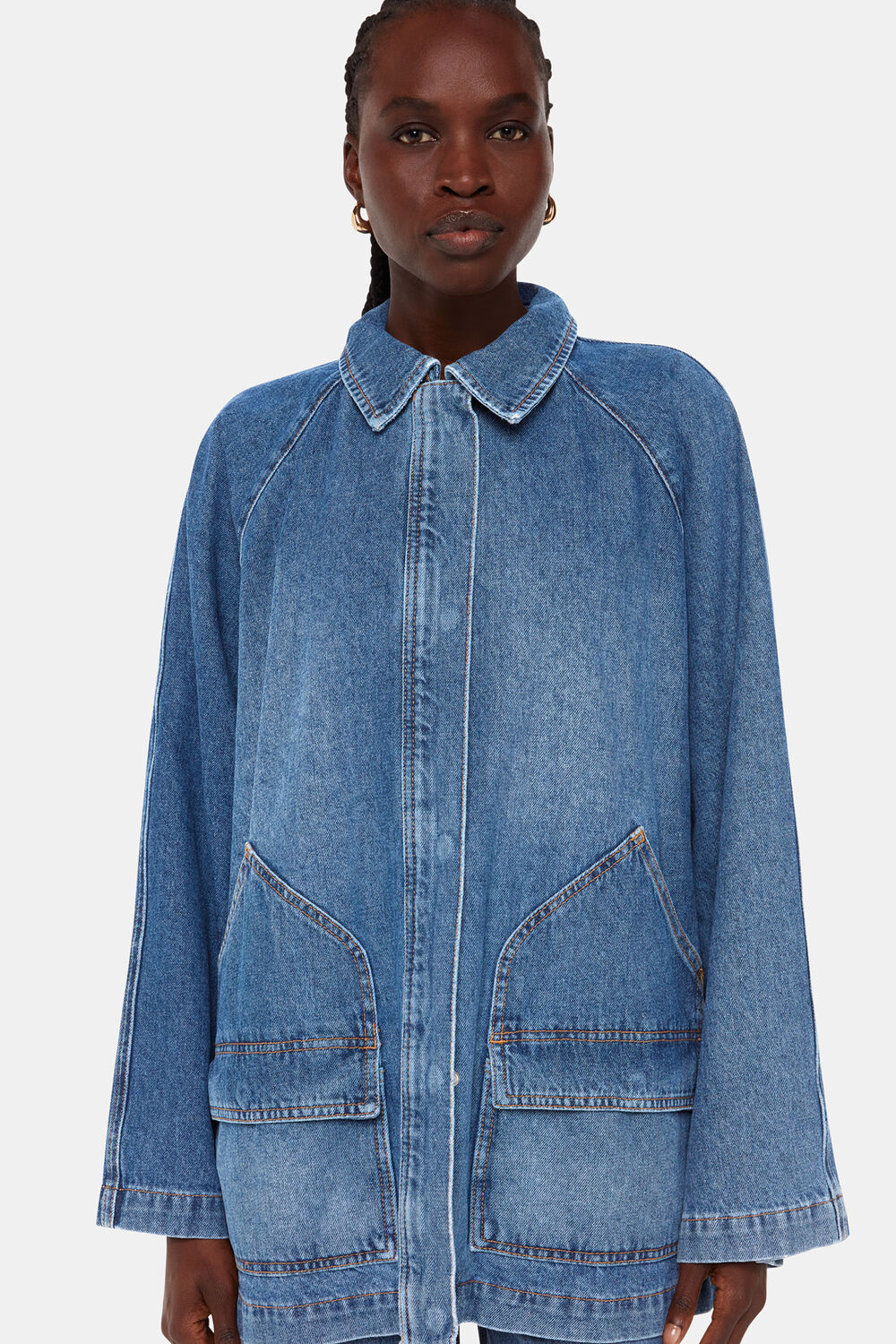 Flare Sleeve Denim Jacket
