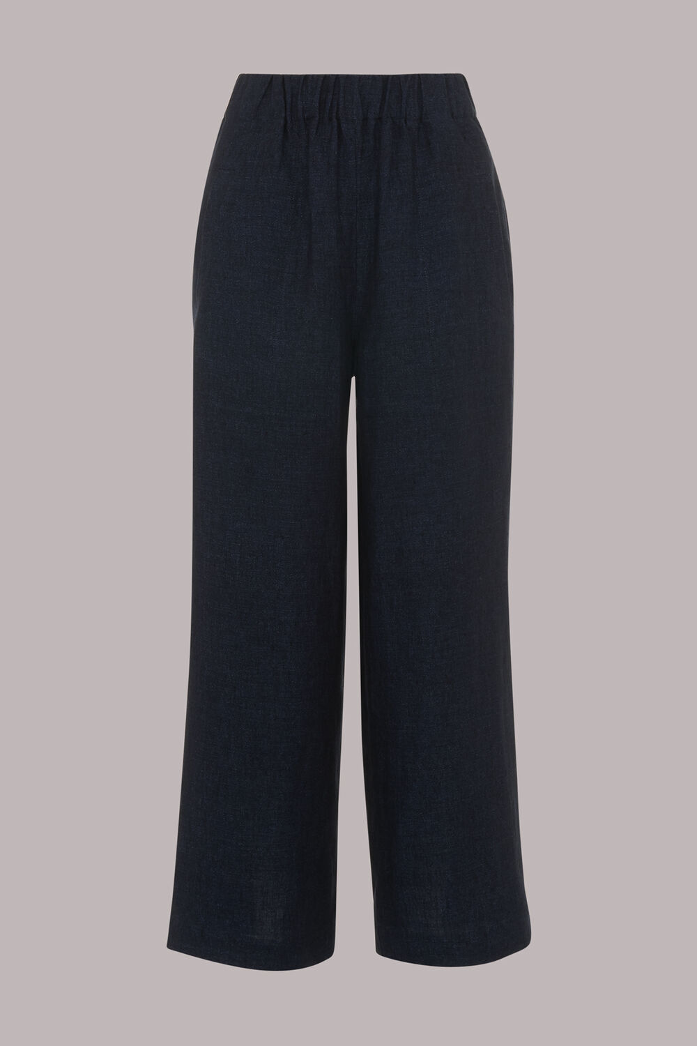 Navy Linen Indigo Trouser