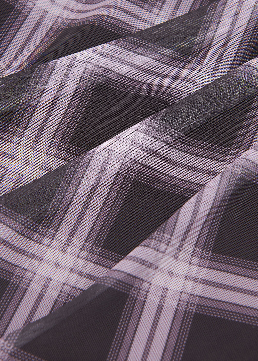 Check Mesh Dress