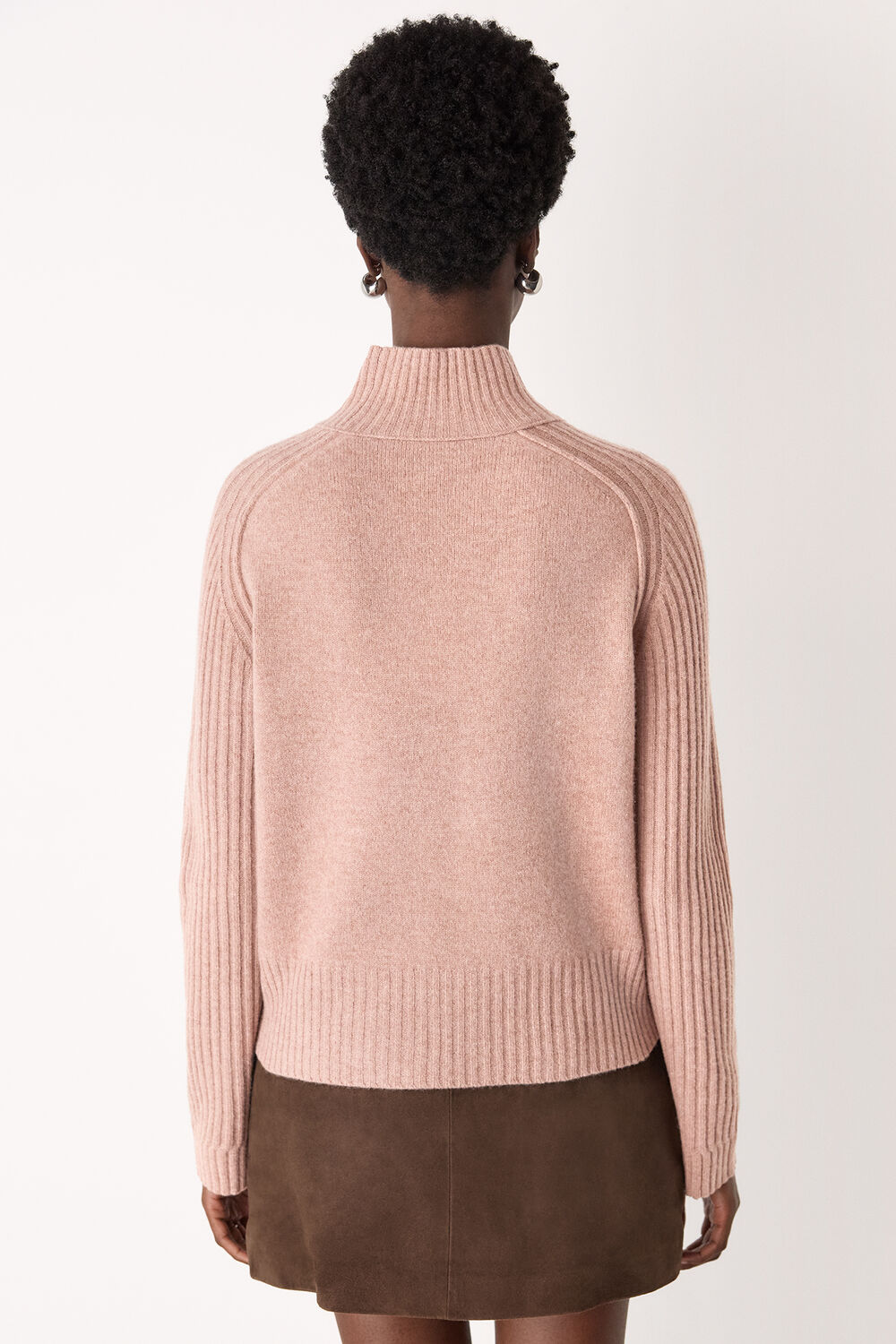 Wool Funnel Neck Knit