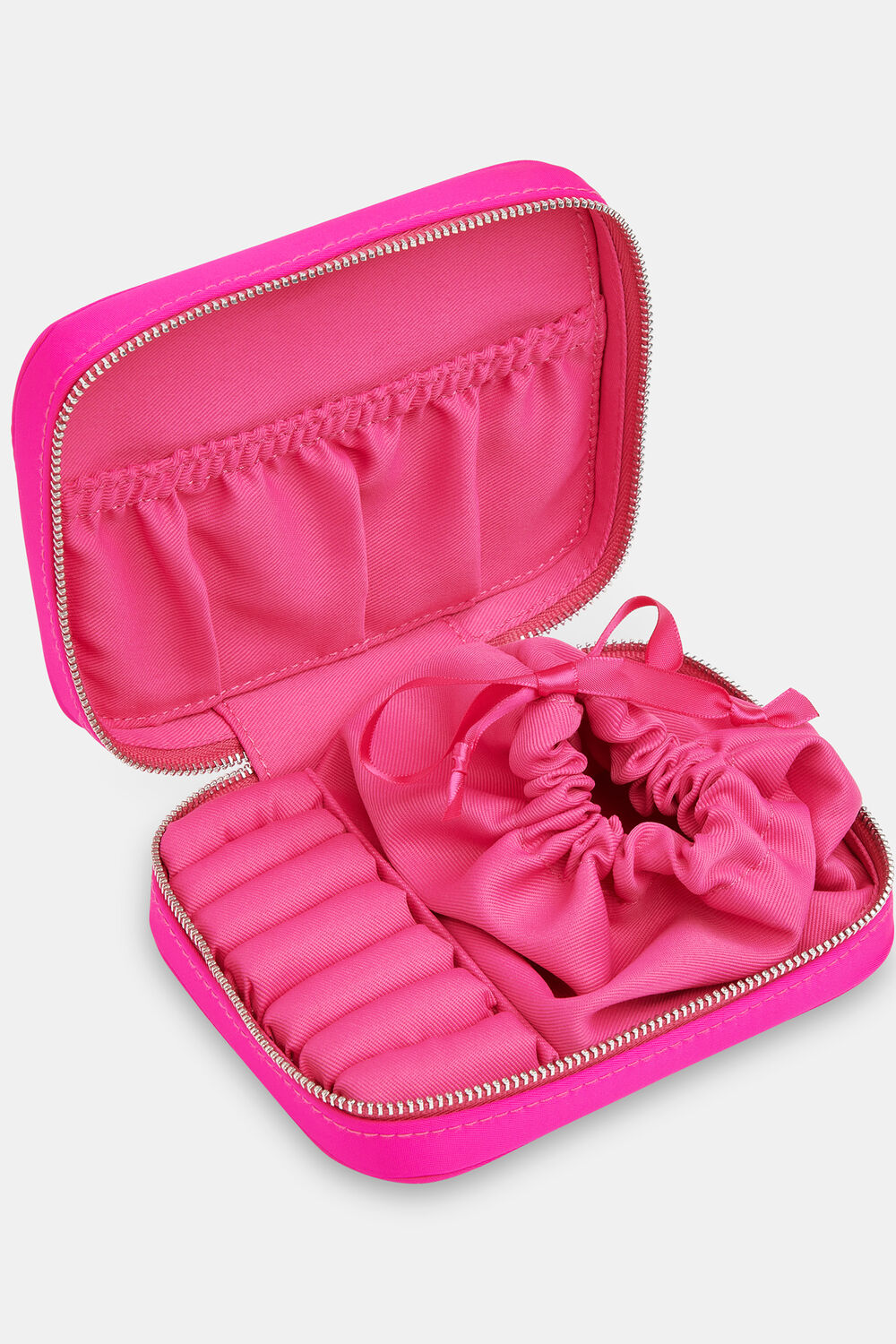 Pink Della Nylon Jewellery Box
