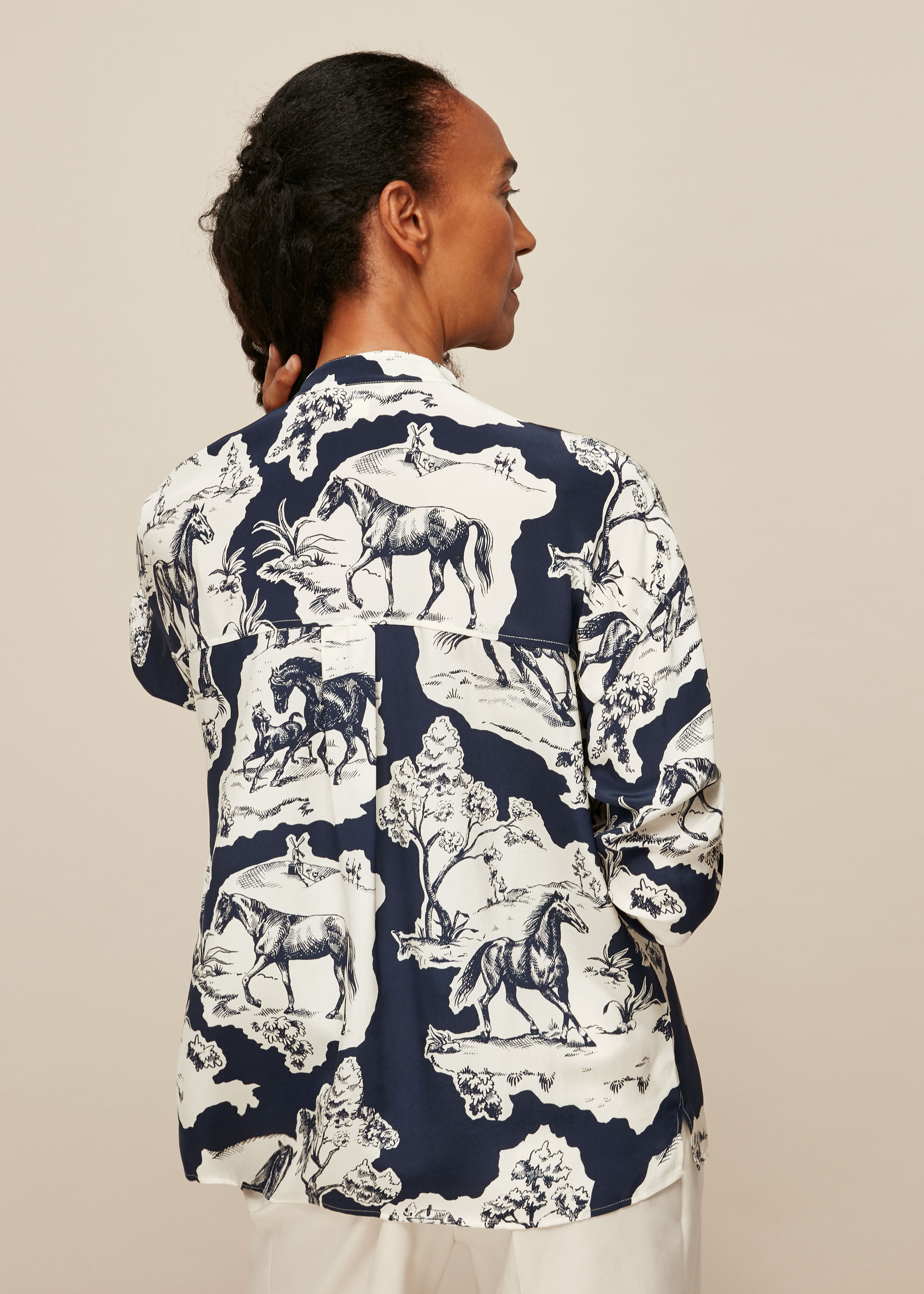 Whistles stallion print cheap shirt dress