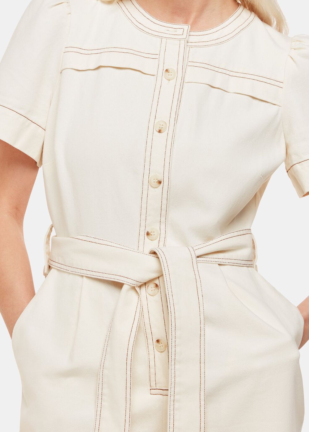 Petite Alana Denim Jumpsuit