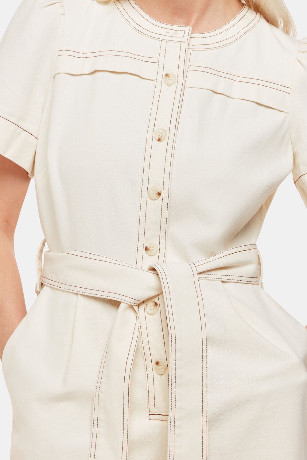Petite Alana Denim Jumpsuit