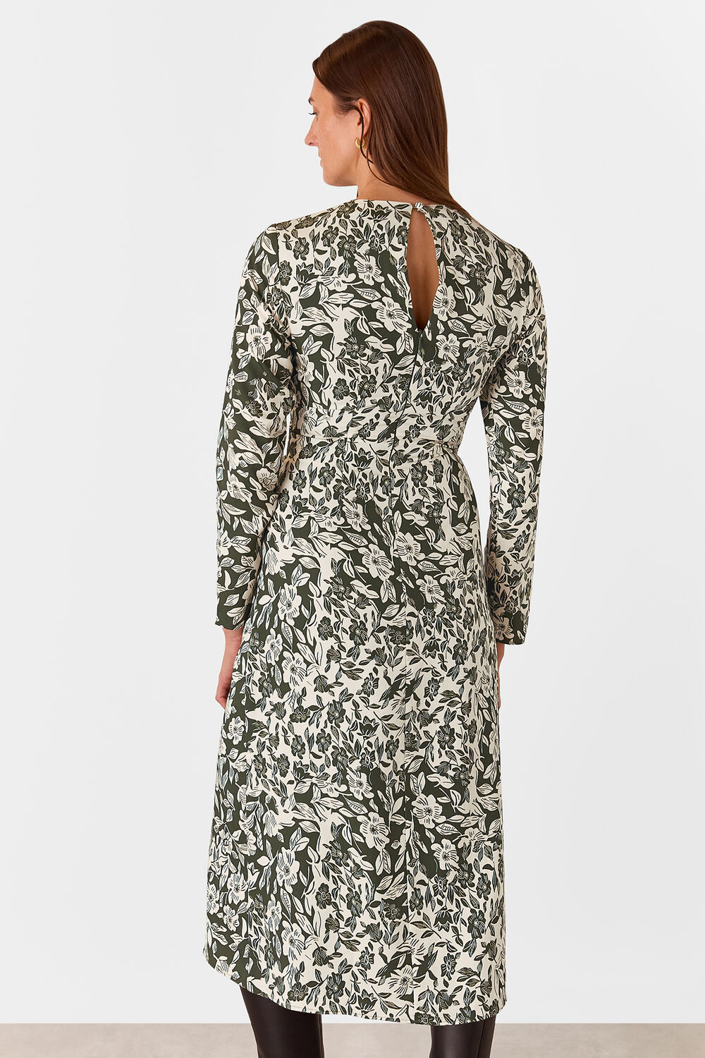Cut Stems Ruched Side Dress