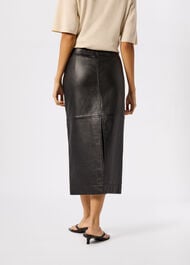 Jamie Leather Midi Skirt