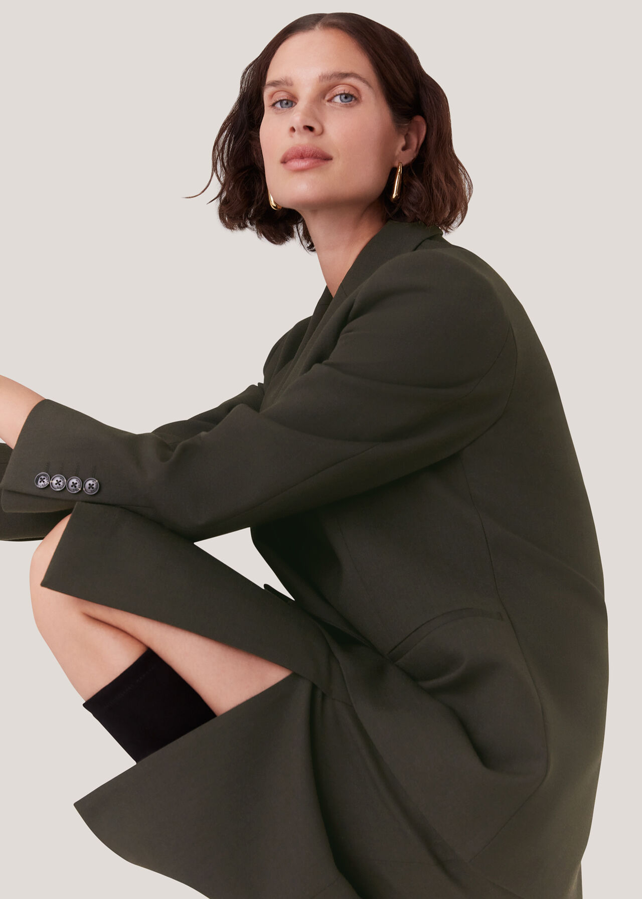 Natalie Wool Blend Skirt