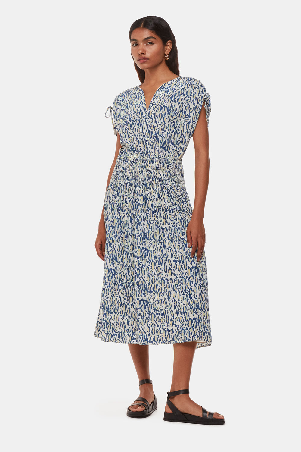 Petite Flaming Leopard Print Dress