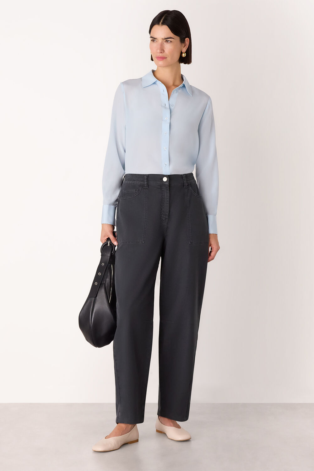 Casual Cotton Barrel Trouser