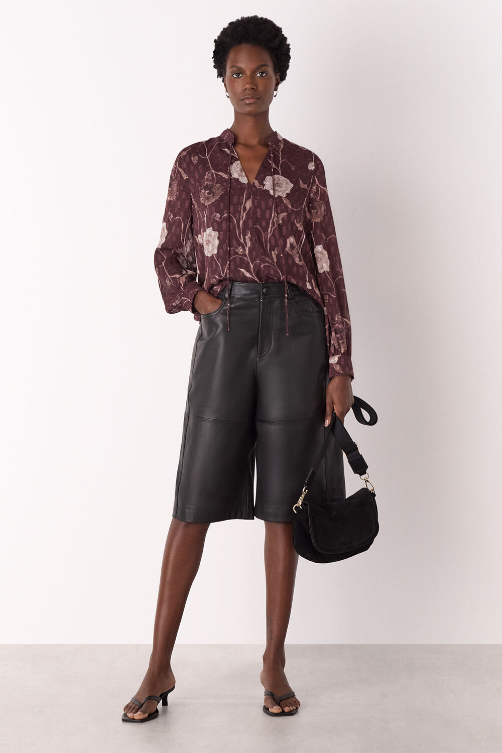 Floral Dobby Blouse