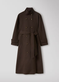 Funnel Neck Trench Coat