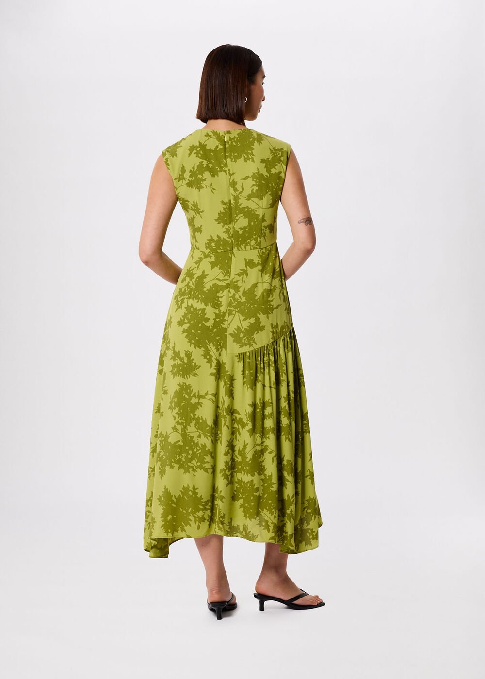 Floral Asymmetric Dress