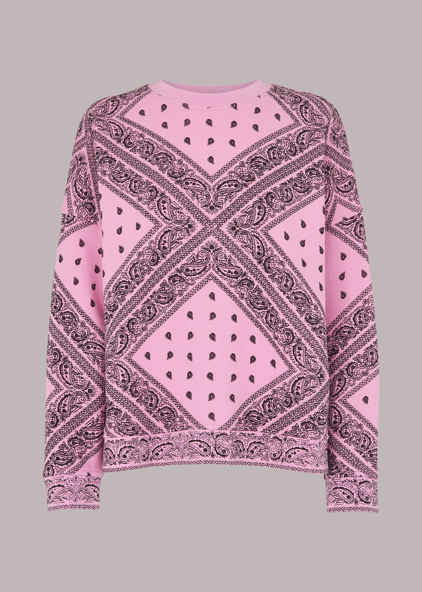 Multicolour Bandana Printed Sweatshirt WHISTLES Whistles US
