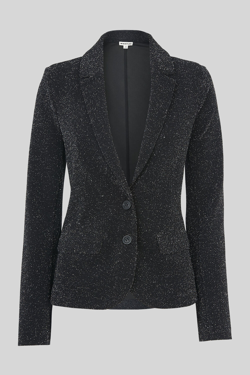 Sparkle Ponte Jersey Jacket Black