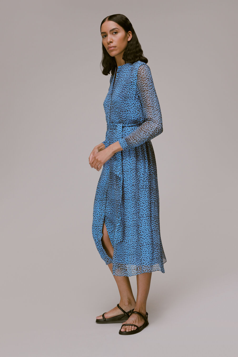 Gradient Animal Print Dress