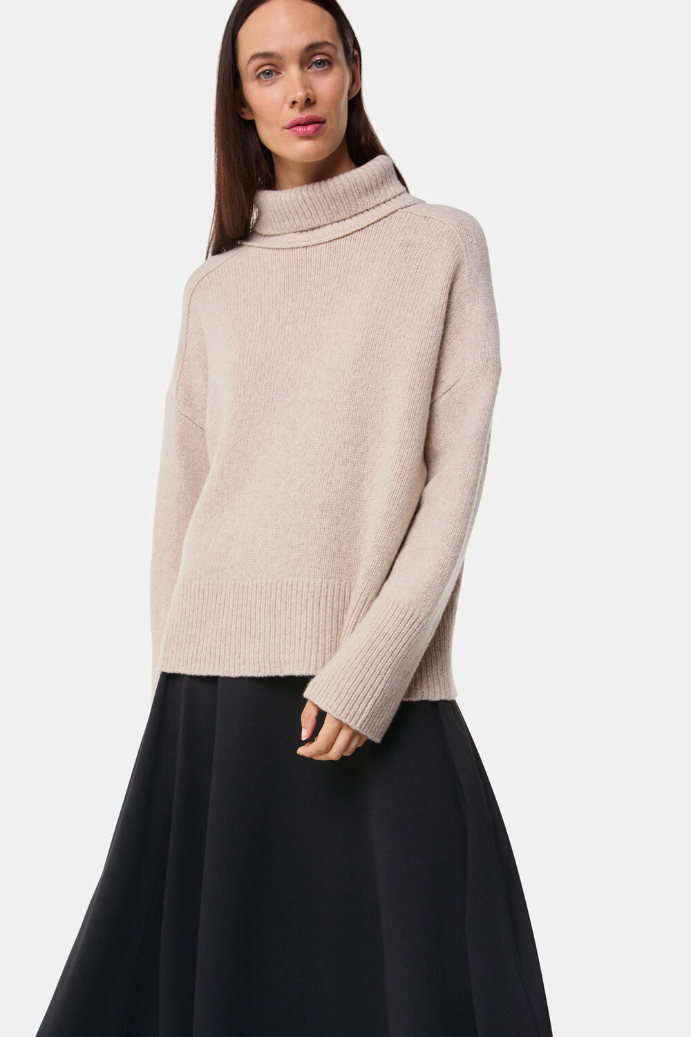 Black Ponte Full Skirt