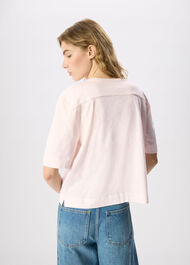 Ella V Neck Button Through Tee