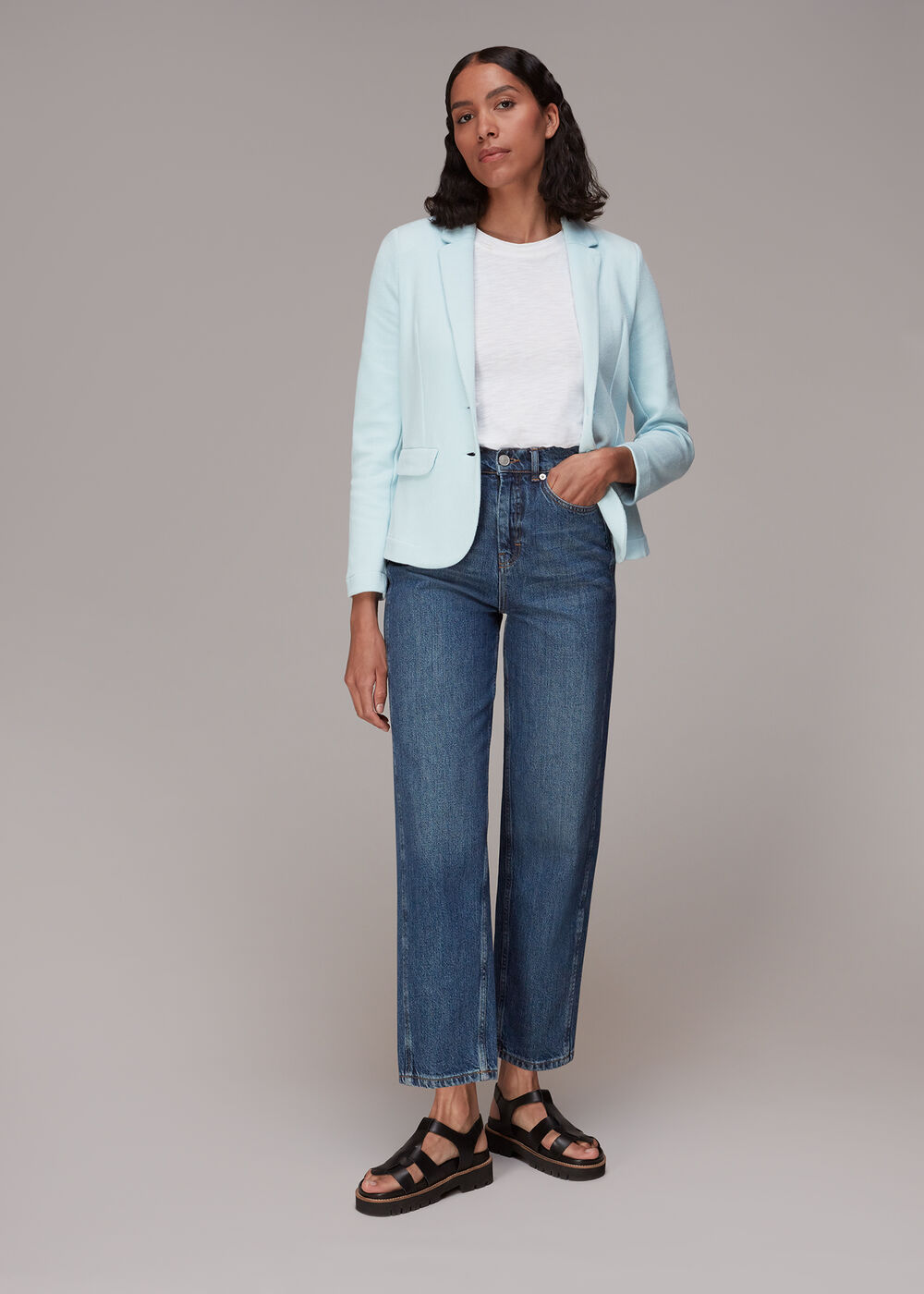 Slim Fit Jersey Jacket