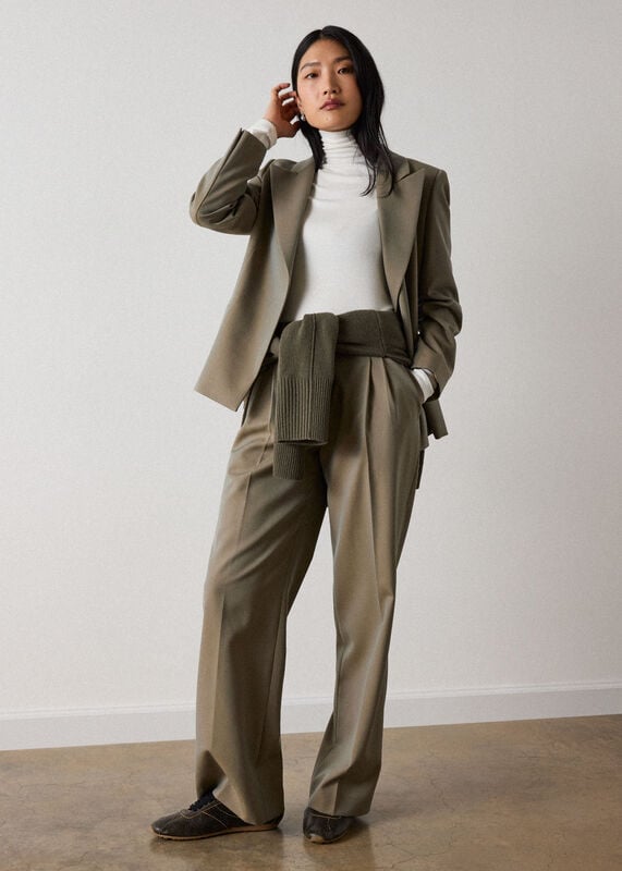 Ivory Essential Ribbed Turtleneck