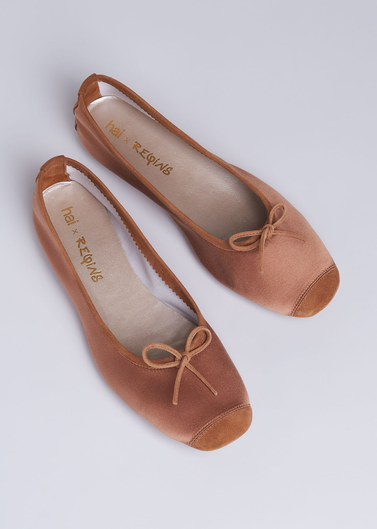 Tan sale ballerina pumps