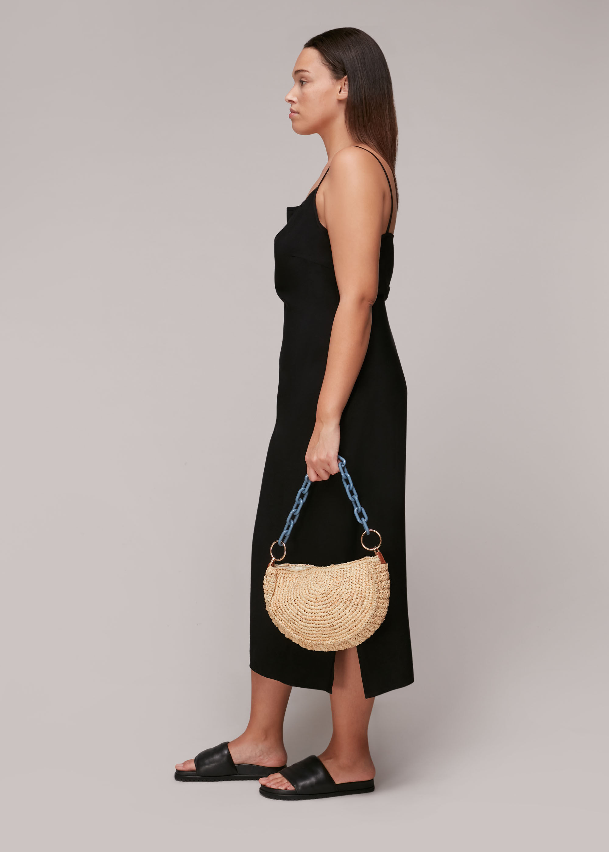 Whistles discount straw clutch