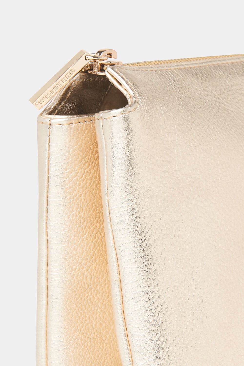 Gold Elita Double Pouch Clutch
