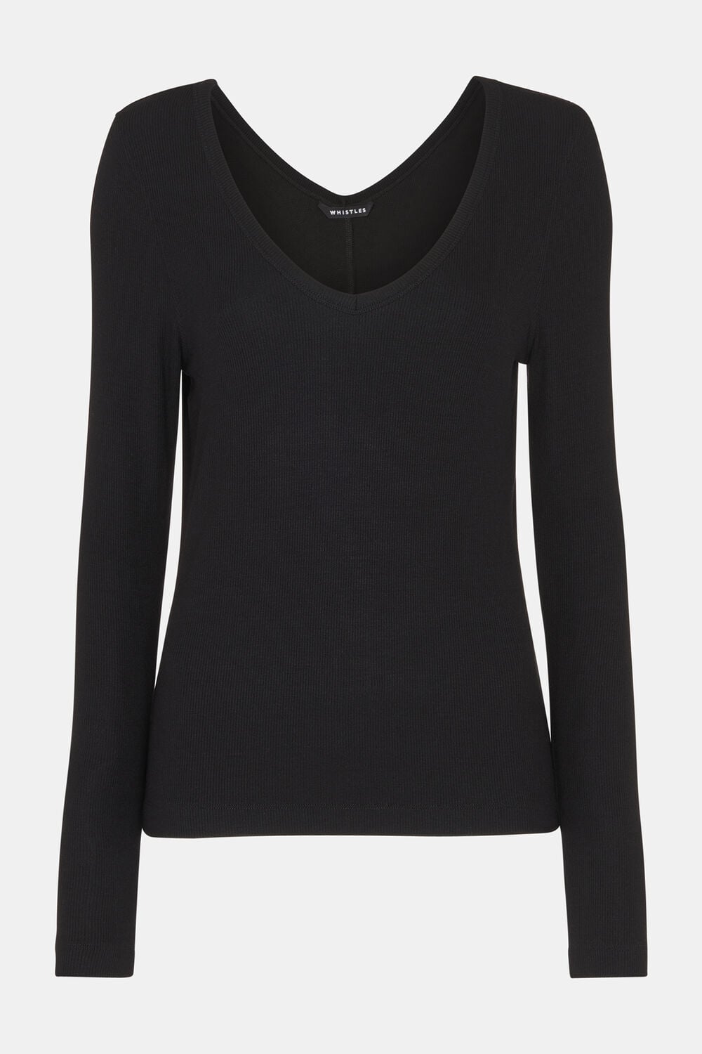 Essential Ribbed V Neck