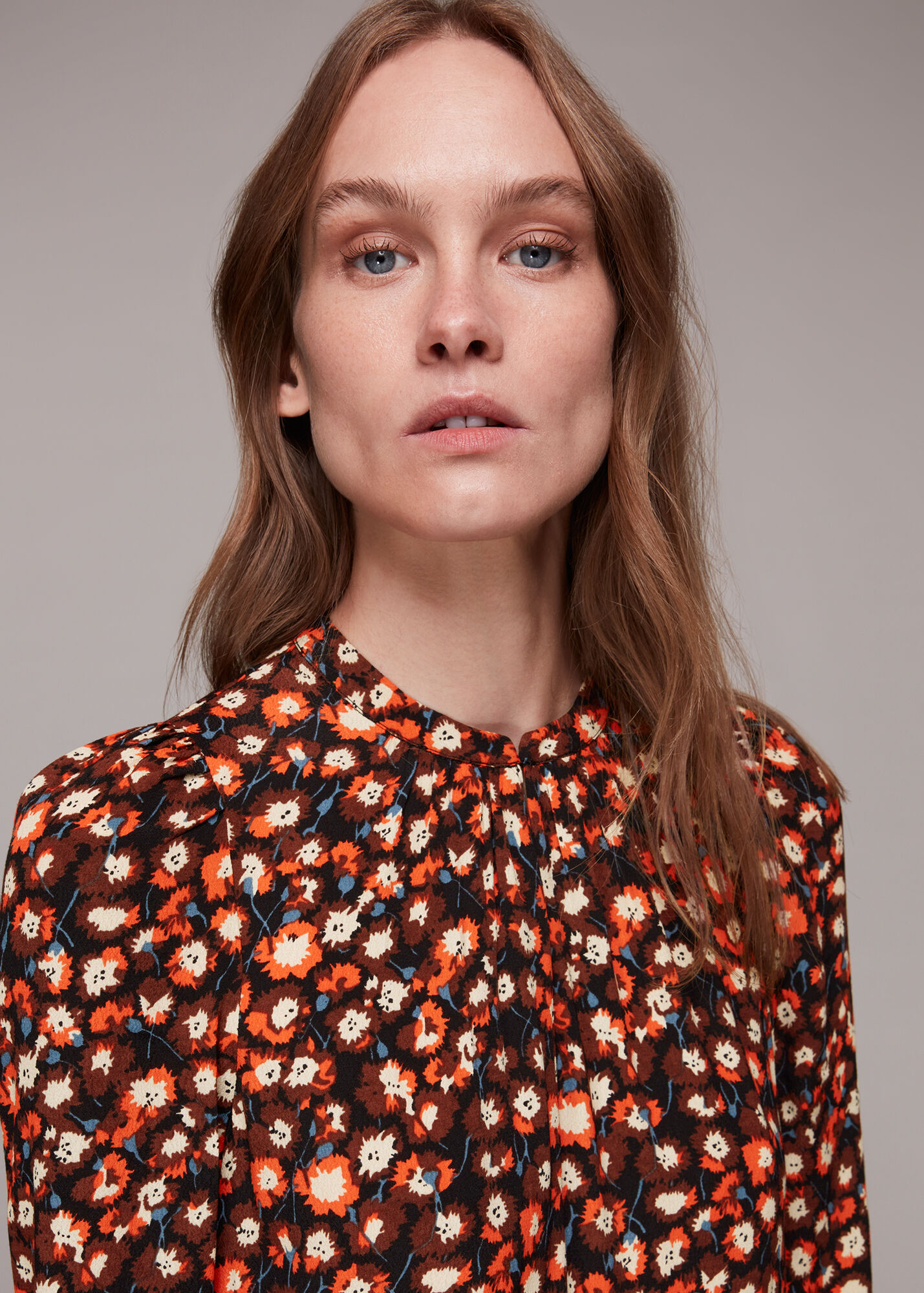 Red/Multi Millie Dandelion Floral Dress WHISTLES