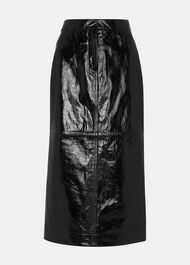 Petite Rachel Patent Leather Skirt